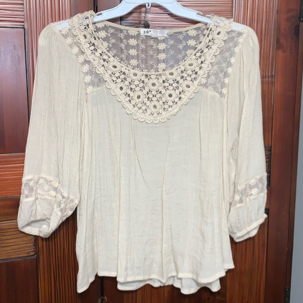 Jolt Blouse with Sheer Detail
